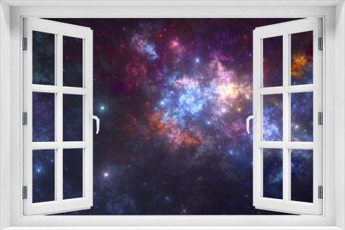 Fototapeta Naklejka Na Ścianę Okno 3D - Abstract stars background, fantasy universe