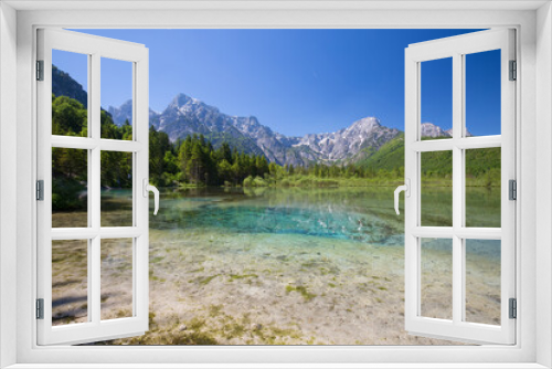 Fototapeta Naklejka Na Ścianę Okno 3D - The Almsee lake in the austrian apls