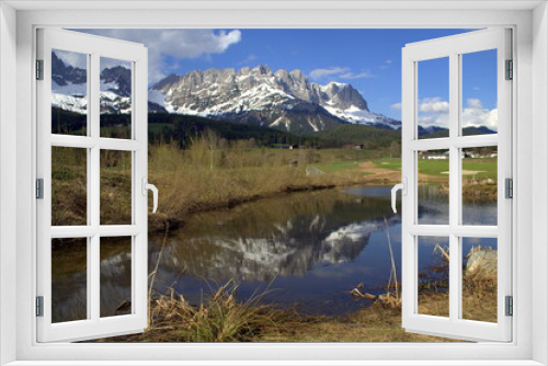 Fototapeta Naklejka Na Ścianę Okno 3D - Scenic view of the Wilder Kaiser Mountains, Tirol, Austria