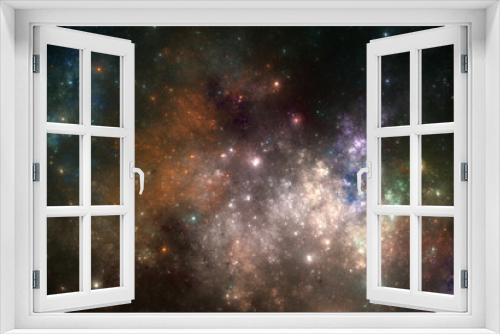 Fototapeta Naklejka Na Ścianę Okno 3D - Deep space stars illustration, fantasy universe