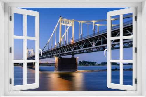 Fototapeta Naklejka Na Ścianę Okno 3D - Rheinbrücke Krefeld-Uerdingen