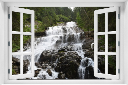 Fototapeta Naklejka Na Ścianę Okno 3D - Wasserfall