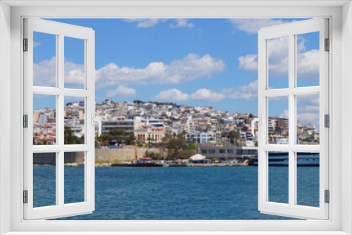 Fototapeta Naklejka Na Ścianę Okno 3D - Photo in port of Peiraeus on a spring morning, Attica, Greece