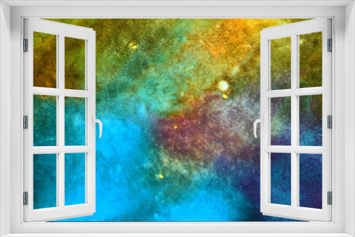Fototapeta Naklejka Na Ścianę Okno 3D - Watercolor gradient multicolored bright background
