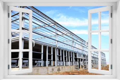 Fototapeta Naklejka Na Ścianę Okno 3D - The steel structure