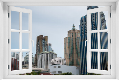 Fototapeta Naklejka Na Ścianę Okno 3D - Bangkok Cityscape in Siam Business District