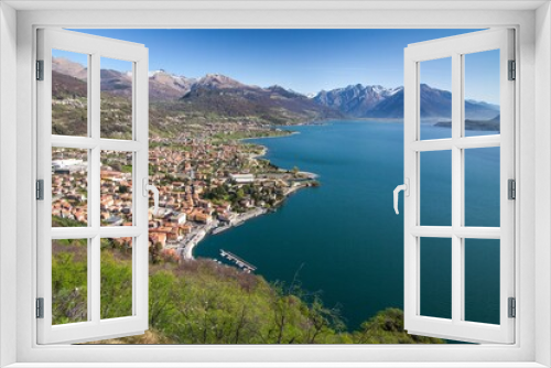 Fototapeta Naklejka Na Ścianę Okno 3D - Como lake seen from Dongo, High Lario. Lombardy Italy Europe