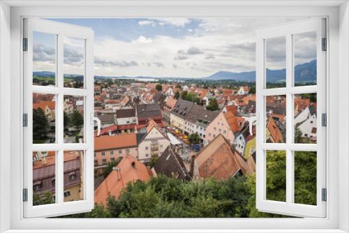 Fototapeta Naklejka Na Ścianę Okno 3D - Top view of Fussen  Bavaria southern Germany Europe