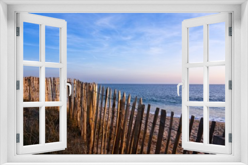 Fototapeta Naklejka Na Ścianę Okno 3D - Barrière de protection de la dune