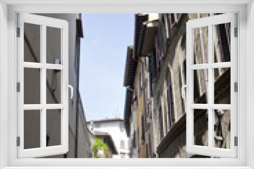 Fototapeta Naklejka Na Ścianę Okno 3D - Narrow Alley in Florence