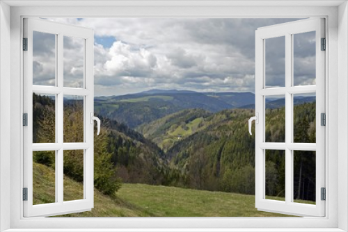 Fototapeta Naklejka Na Ścianę Okno 3D - Landschft an der Schwarzwald Hochstraße beim Lachenhäusle