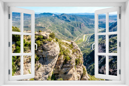 Fototapeta Naklejka Na Ścianę Okno 3D - Mountains around the Montserrat Monastery