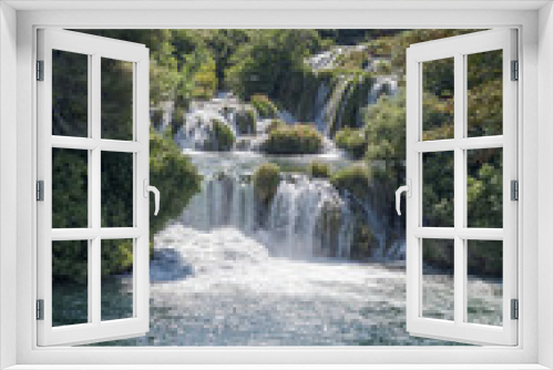 Fototapeta Naklejka Na Ścianę Okno 3D - Waterfall in national Park Krka. Croatia