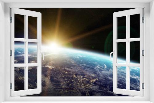 Fototapeta Naklejka Na Ścianę Okno 3D - Planet Earth in space 3D rendering elements of this image furnished by NASA