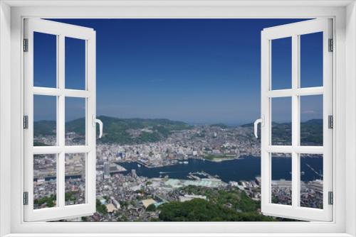 Fototapeta Naklejka Na Ścianę Okno 3D - 長崎　稲佐山からの風景