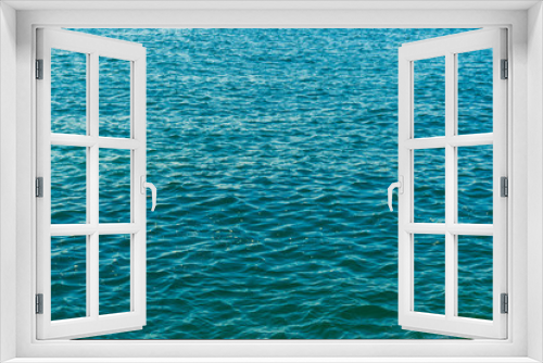 Fototapeta Naklejka Na Ścianę Okno 3D - Blue sea water surface background