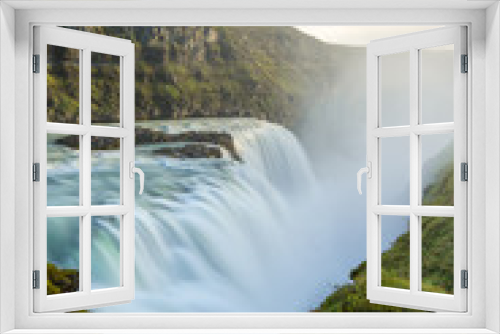Fototapeta Naklejka Na Ścianę Okno 3D - View of the amazing Gullfoss waterfall in Iceland