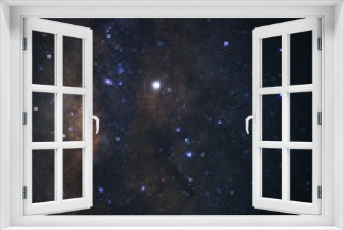 Fototapeta Naklejka Na Ścianę Okno 3D - The center of Milky way galaxy with stars and space dust in the universe