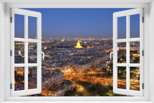 Fototapeta Naklejka Na Ścianę Okno 3D - Paris vu du ciel