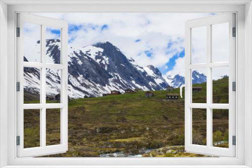 Fototapeta Naklejka Na Ścianę Okno 3D - Dalsnibba peak. Geiranger, Norway.