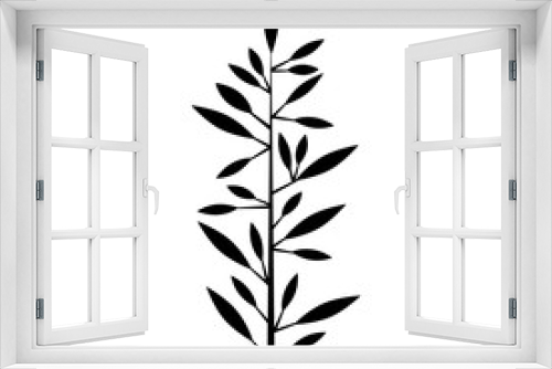 Fototapeta Naklejka Na Ścianę Okno 3D - wreath with leafs icon vector illustration design