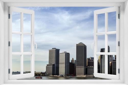 Fototapeta Naklejka Na Ścianę Okno 3D - Lower Manhattan Skyline