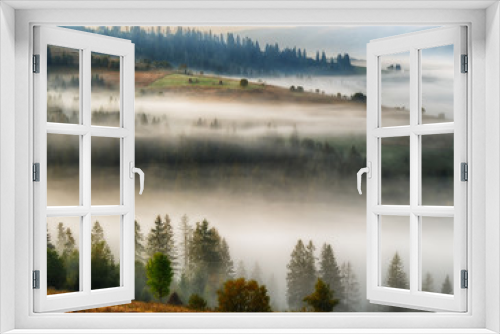 Fototapeta Naklejka Na Ścianę Okno 3D - Carpathian morning