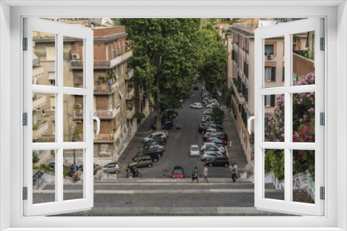 Fototapeta Naklejka Na Ścianę Okno 3D - View of Rome from Gianicolo, Italy