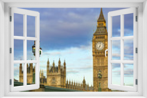 Fototapeta Naklejka Na Ścianę Okno 3D - Big Ben and Westminster parliament in London, United Kingdom