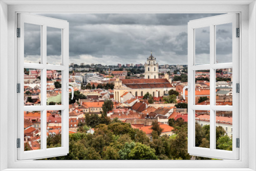 Vilnius panorama from the hill of the Three Crosses, Lithuania