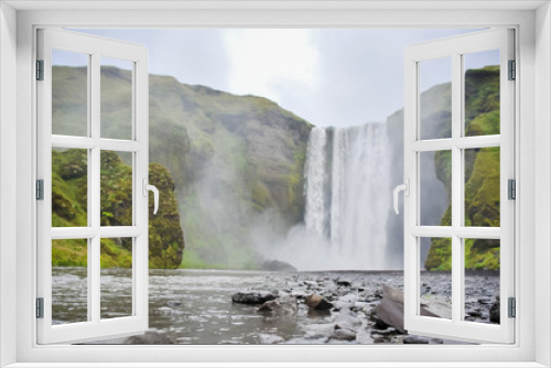 Fototapeta Naklejka Na Ścianę Okno 3D - Iceland waterfall