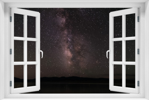 Fototapeta Naklejka Na Ścianę Okno 3D - Milky Way Over a Lake