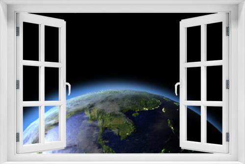 Fototapeta Naklejka Na Ścianę Okno 3D - Indochina from space