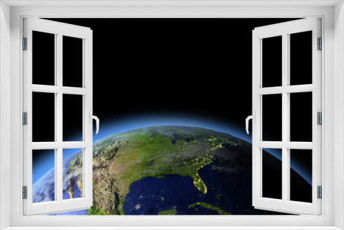 Fototapeta Naklejka Na Ścianę Okno 3D - North America from space