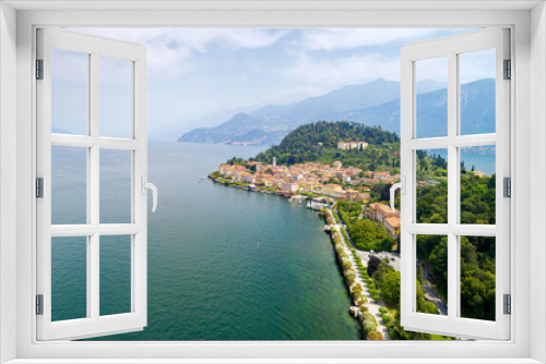 Fototapeta Naklejka Na Ścianę Okno 3D - Bellagio - Lago di Como (IT) - Vista aerea