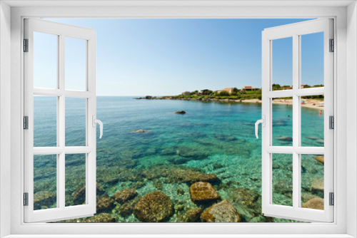 Fototapeta Naklejka Na Ścianę Okno 3D - Davia beach - Corsica