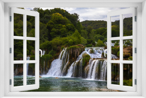 Fototapeta Naklejka Na Ścianę Okno 3D - Beutiful Waterfall