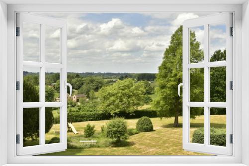 Fototapeta Naklejka Na Ścianę Okno 3D - Aire de repos en toute tranquillité en pleine nature au domaine du château de Gaasbeek près de Bruxelles 