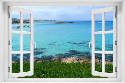 Fototapeta Naklejka Na Ścianę Okno 3D - beach coast landscape mediterranean sea Cyprus island