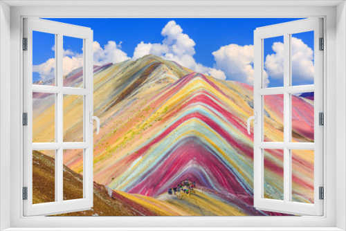 Fototapeta Naklejka Na Ścianę Okno 3D - Vinicunca, Cusco Region, Peru. Montana de Siete Colores, or Rainbow Mountain.