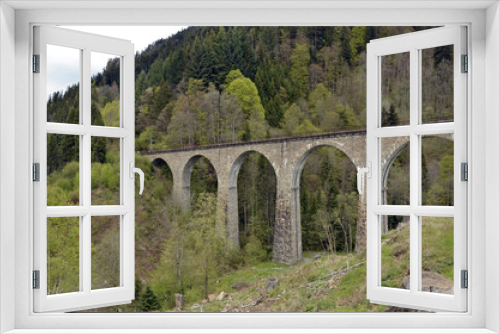 Fototapeta Naklejka Na Ścianę Okno 3D - Ravennabrücke im Schwarzwald