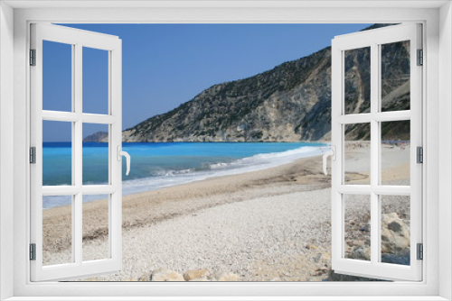 Fototapeta Naklejka Na Ścianę Okno 3D - Landscape of Myrtos beach, Kefalonia, Ionian islands, Greece