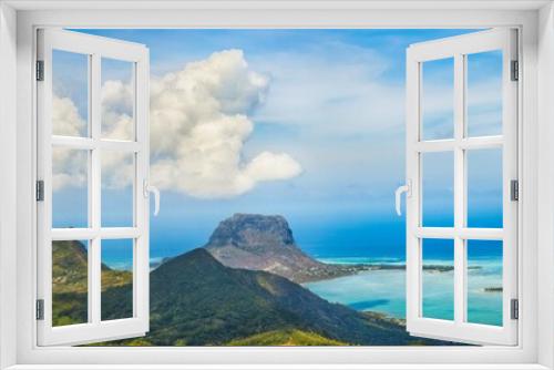 Fototapeta Naklejka Na Ścianę Okno 3D - View from the viewpoint. Mauritius. Panorama