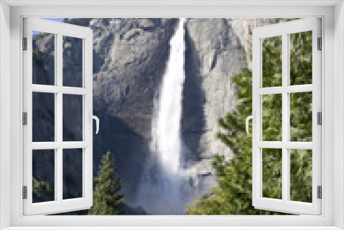 Fototapeta Naklejka Na Ścianę Okno 3D - yosemite Wasserfall