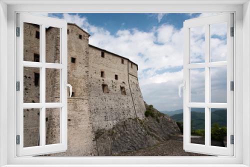 Fototapeta Naklejka Na Ścianę Okno 3D - Castle of San Leo. The fortress of Cagliostro. Rimini