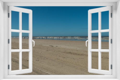 Fototapeta Naklejka Na Ścianę Okno 3D - BEACH OF THE TOUQUET , PAS DE CALAIS, HAUTS DE FRANCE , FRANCE 