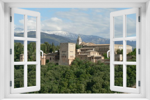 Fototapeta Naklejka Na Ścianę Okno 3D - Granada-Alhambra Ansicht 05