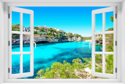 Fototapeta Naklejka Na Ścianę Okno 3D - Cala Santanyi, Mallorca, Majorca, Spanien, Mittelmeer