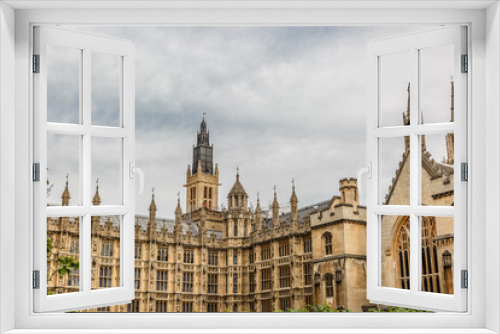 Fototapeta Naklejka Na Ścianę Okno 3D - View of the one part of the Parliament of the UK (Palace of Westminster)