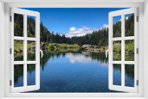 Fototapeta Naklejka Na Ścianę Okno 3D - Heather Lake, Washington